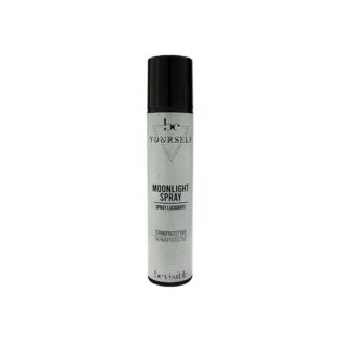 Moonlight Spray from bevisible, a thermo-protective shine spray for enhancing hair luster and protection during styling.